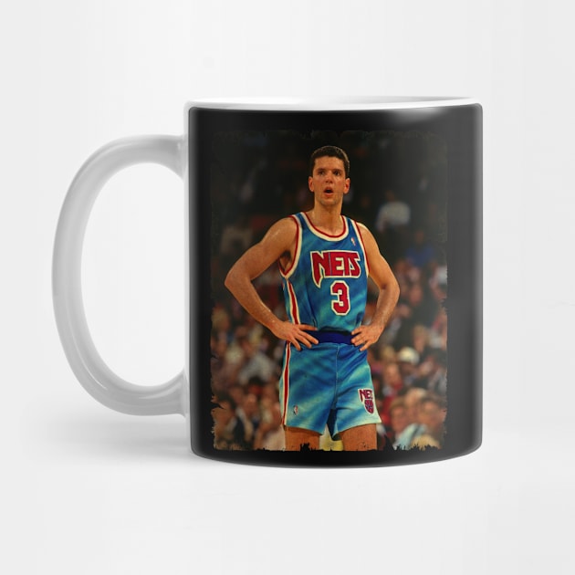 Drazen Petrovic - Vintage Design Of Basketball by JULIAN AKBAR PROJECT